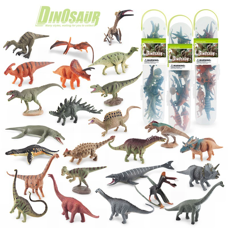 12 шт. модели динозавров: Tyrannosaurus, Triceratops, Stegosaurus, маленькие динозавры, для хранения статичных украшений