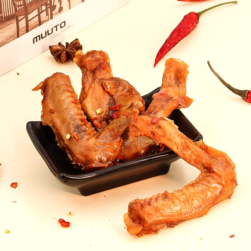 烤鸭翅麻辣五香休闲夜宵零食下酒办公室零食