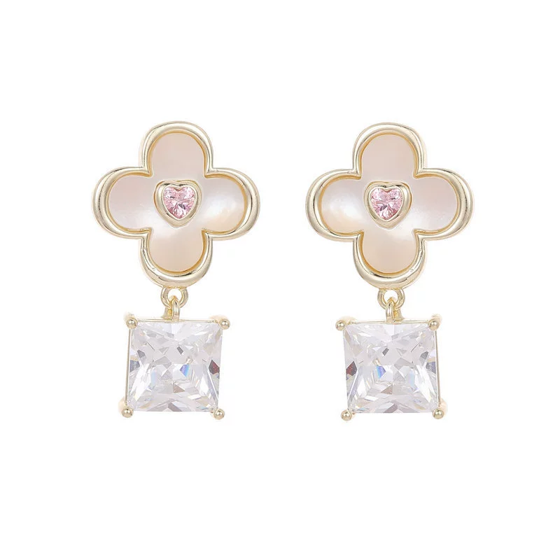 Серебряная игла, серьги, органический цирконий, пробы 925 серебро, простой и элегантный дизайн, стиль высшего качества