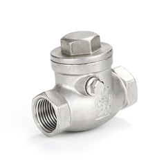 Manufacturer supplies stainless steel swing check valve horizontal single acting check valve threaded swing check valve
