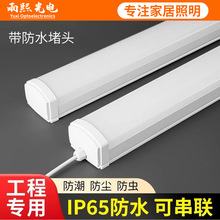 三防led长条灯日光灯全套一体化条型形冷库专用防潮防水灯管光管