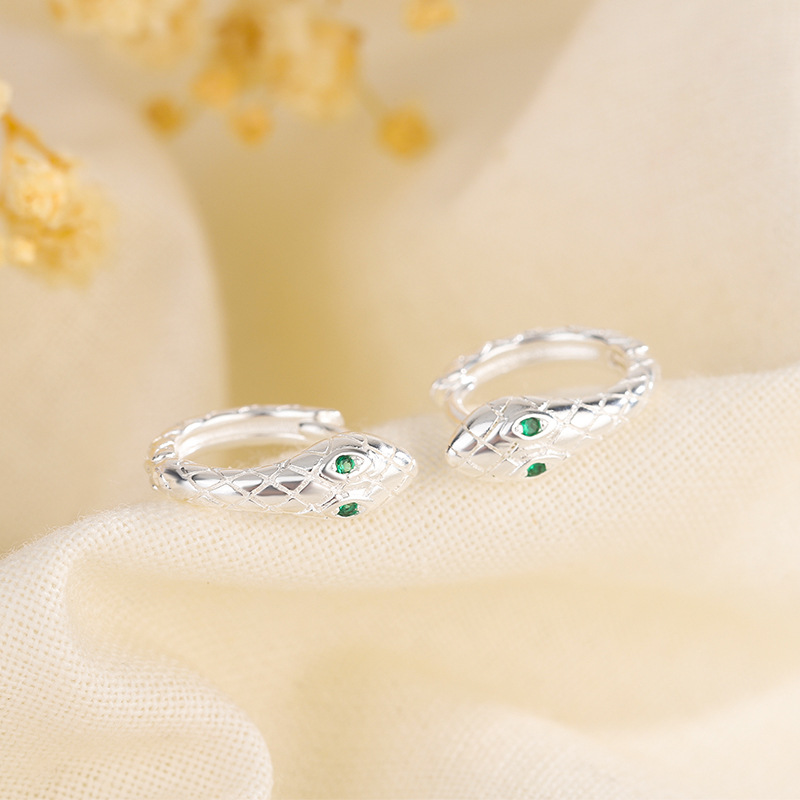 歐美蛇形耳環男女款個性輕奢風街頭潮流耳扣2023年新款潮