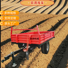 工厂直销 高大箱双桥气刹自卸拖车 载重1吨非自卸拖车斗 家用拖车