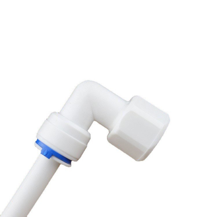 Comercio al por mayor 4044N purificador de agua conector de enchufe rápido 2 puntos dientes internos a su vez dos en cargo de conexión rápida codo de calidad alimentaria POM