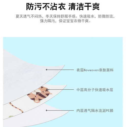 Disposable bibs, eating bibs, feeding artifacts, bibs, no-wash saliva napkins, baby children's waterproof meal pockets