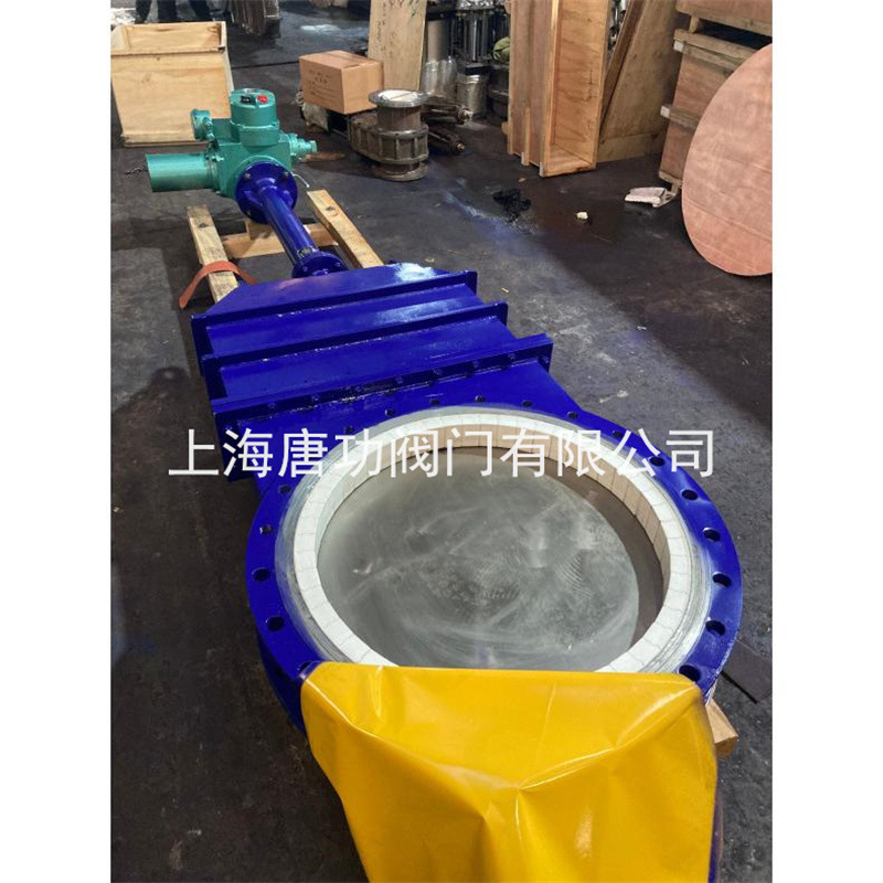 PZ73H气动耐磨薄型插板闸阀 矿浆排渣PZ973H电动耐磨排渣刀型闸阀