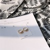 Brand retro earrings, silver 925 sample, simple and elegant design, European style