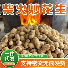 代发原味炒花生克批发农家带壳柴火铁锅砂炒传统香脆多味花生散装