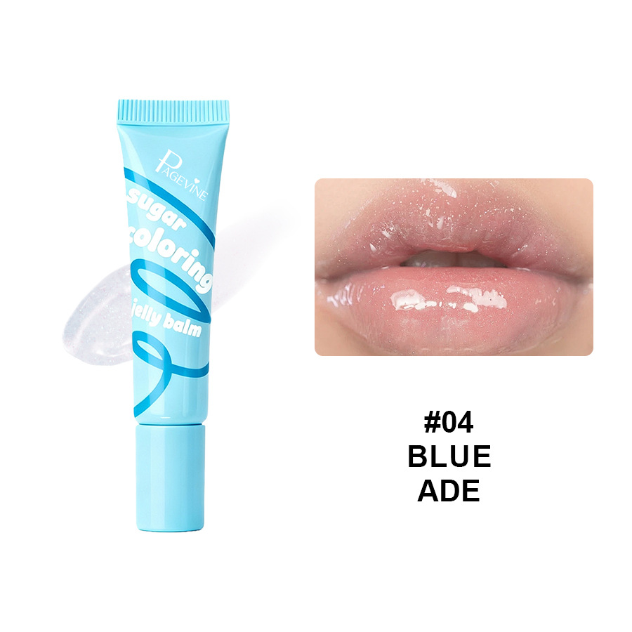Transfronterizo PAGE VINE maquillaje azúcar gelatina esmalte labial, esmalte labial humectante a largo plazo, bálsamo labial de comercio exterior, aceite labial