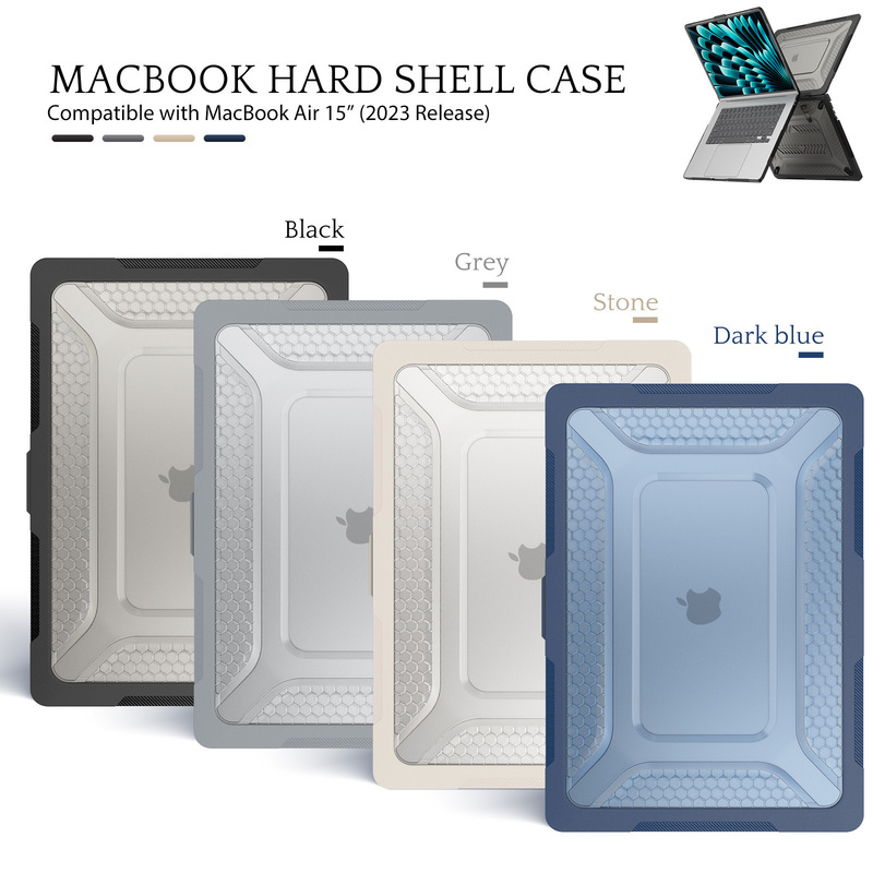 Suitable for Apple Laptop Air15.3 Protective Case Pro16 Cooling Bracket A2442 Matte Anti-Fall Shell Suitable for Apple Laptop Air15.3 Protective Case Pro16 Cooling Bracket A2442 Matte Anti-Fall Shell