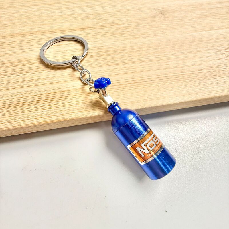 Modified Car Keychain Modified Car Nos Nitrogen Bottle Keychain Decorative Gas Bottle Keychain Pendant