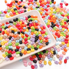 8x5mm 亚克力实彩花生珠串珠项链半成品手串手工diy饰品配件材料