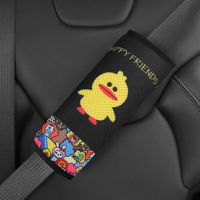 Belt Cover, Seat belt shoulder pad - yellow-duck-shoulder-cover-increase-thickening