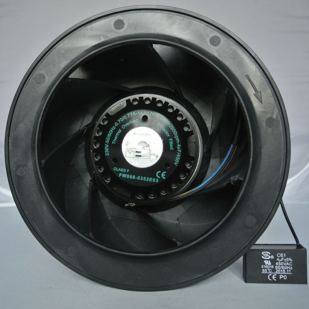 AC FANS-TECH  SC225A1-AGT-20交流后向式离心风机  直径225*102