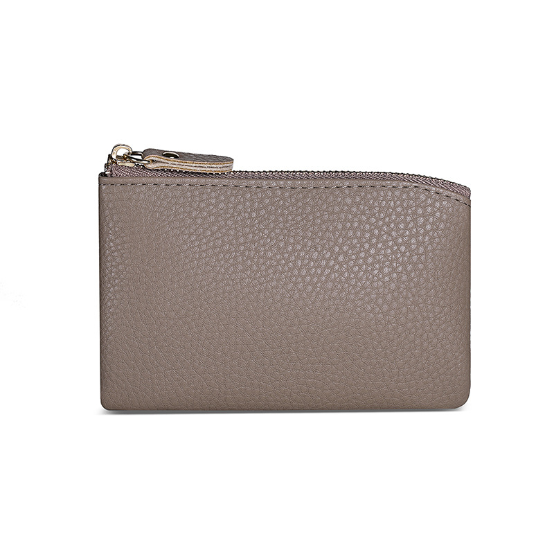 Monedas de cremallera de llave compacta, bolso de cambio de mujer, bolso de cambio de mamá, bolso de almacenamiento delgado mini bolso de cambio