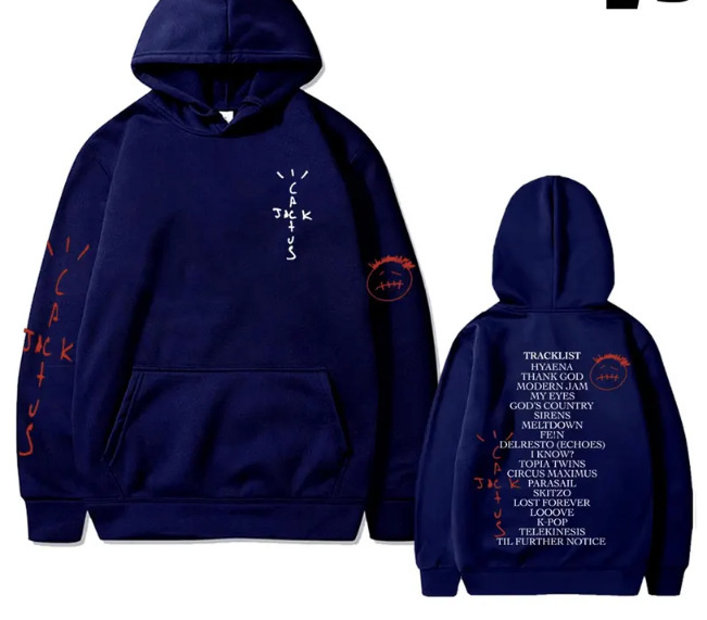 Cactus Jack Utopia Graphics Hoodie Men Hip Hop Fashion Trend