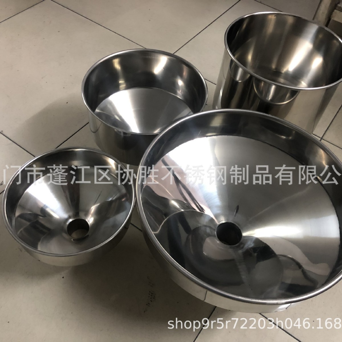 201不锈钢漏斗榨油机塑料机饲料豆浆机磨粉斗米克重304下料大漏斗
