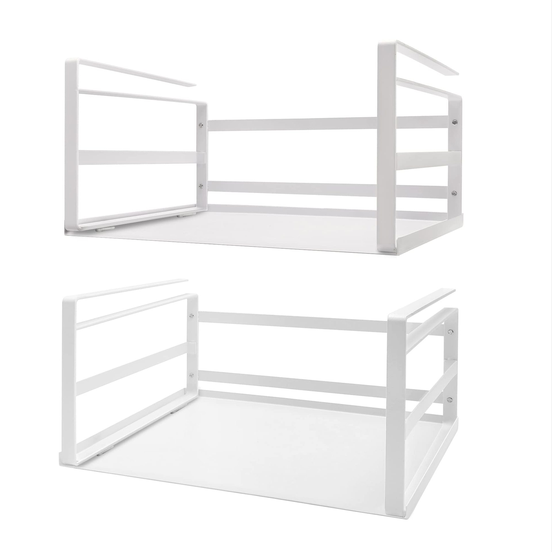 Multifunctional Pot and Cutting Board Hanging Basket, No-Drill Organizer Rack, Cabinet Storage Shelf for Cling Film