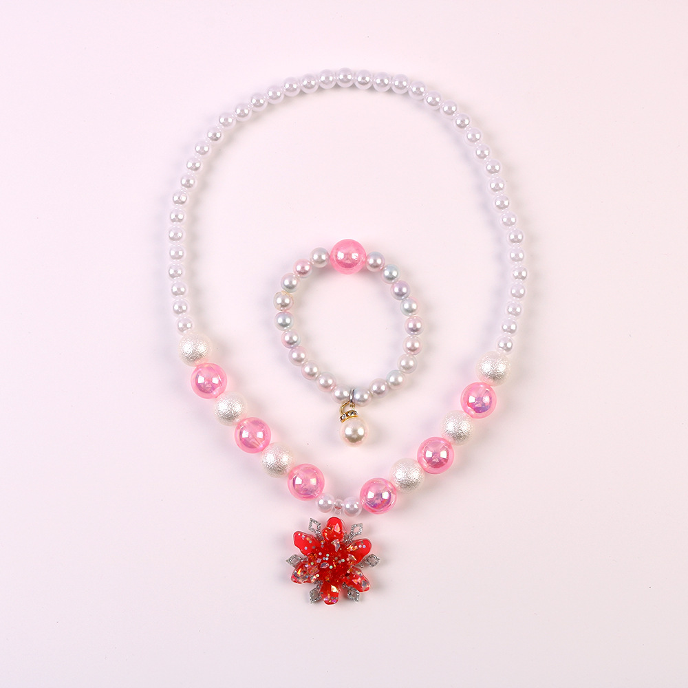 핑크눈송이 2종세트 [투명가방]