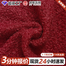 布料保暖毛呢外套批发保暖毛呢针织时尚加绒秋冬绒布厂家供应面料