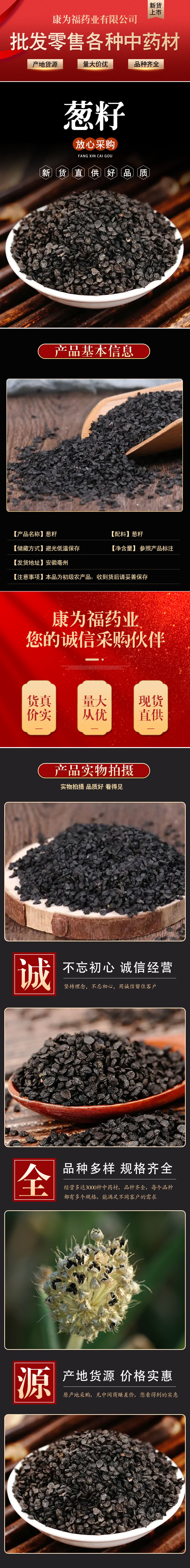 Cong Zi (Allium fistulosum Seeds) — Dried Welsh Onion Seed, Food Herb for Decoction & Powder overview