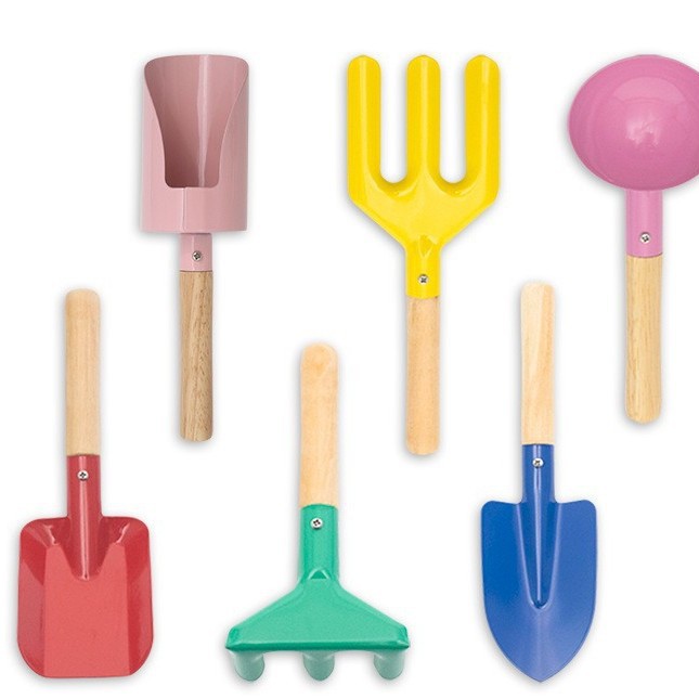 Herramientas de plantación y cultivo al aire libre, pala de mar, juguetes de plantación para niños, suministros de excavación de arena, herramientas de jardín de traje