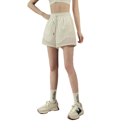 Women's summer quick-drying sports shorts for casual outer wear, loose fake two-piece anti-exposure running training fitness yoga pants