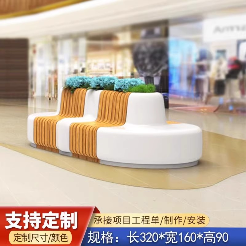 Parque de FRP paisajismo piscina de árboles cama de flores al aire libre gran piscina de plantación de árboles FRP piscina de árboles al aire libre taburetes de ocio