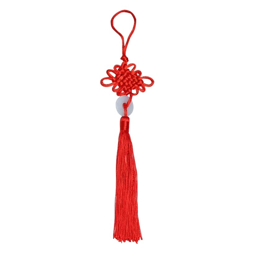 Factory direct small Chinese Knot Tassel spike red auspicious knot home decoration lantern hanging spike pendant wholesale