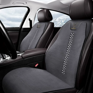 Cross-Border Plush Car Seat Cushion, Thickeneded in Winter, Heated and Warm, Universal Seat Cushion for All Seasons, Winter Free Binding Seat Cushion
