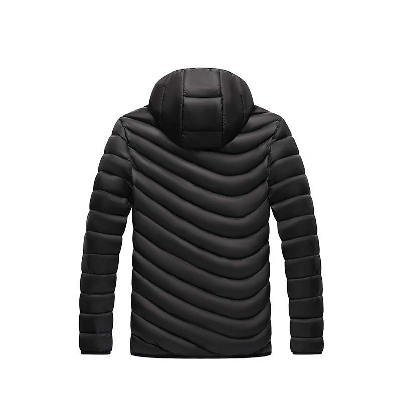 Comercio electrónico transfronterizo abrigo de algodón acolchado de los hombres más tamaño sombrero desmontable abrigo de algodón acolchado Otoño e Invierno Nuevo Amazon Abrigo acolchado de algodón con capucha ropa de hombre