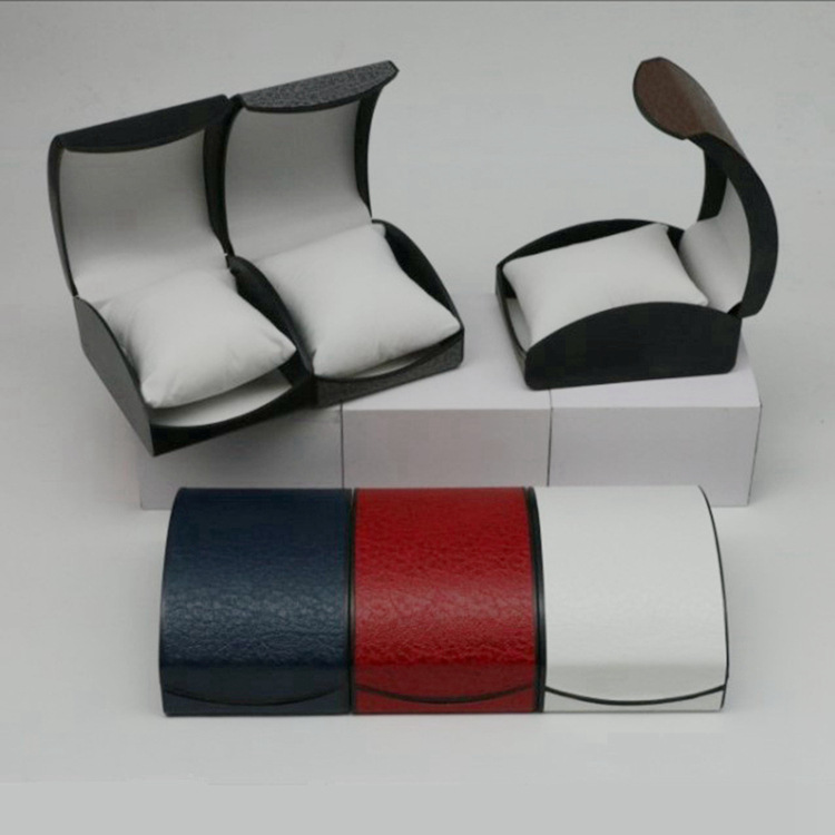 Curved Watch Box Gift Box Flip-Top Paper Watch Packaging New Year Gift Bracelet Jewelry Small Box Watch Box Storage