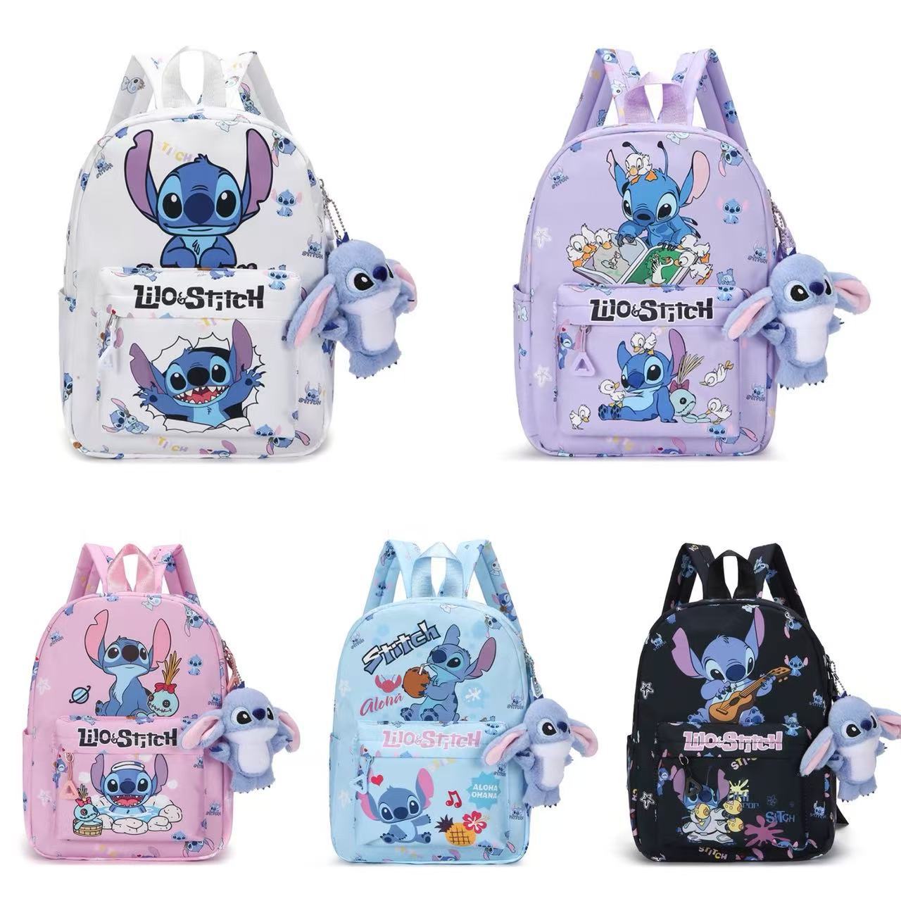 Stitch Children's Backpack Cartoon School Bag Kindergarten Student School Bag Cute Backpack Versatile Girls Backpack