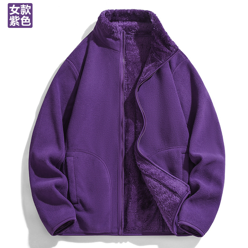 Cordero de cordero chaqueta de terciopelo de doble cara chaqueta de terciopelo de hombre y mujer chaqueta de moda de otoño y invierno de 2025 terciopelo de grano de oscilación hombre ocio