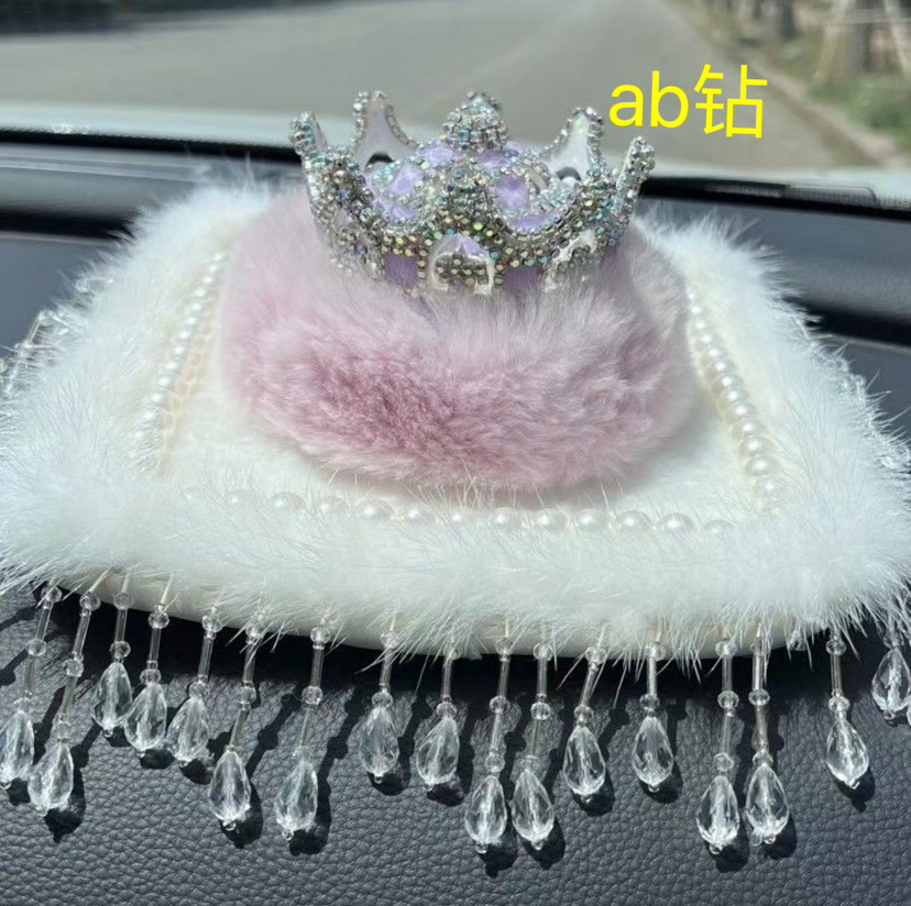 Adornos de automóviles Bola de diamantes de imitación Botella de aromaterapia Adornos de automóviles Consola central Decoración de automóviles Suministros internos de automóviles Net Red de plástico para mujeres