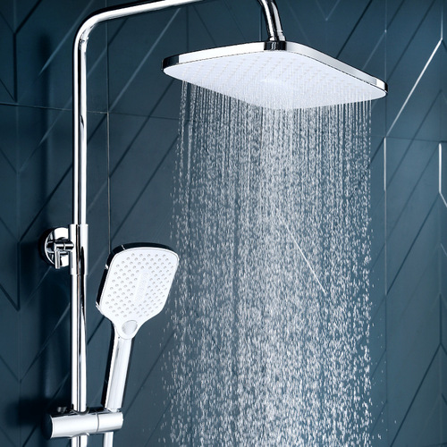 Cross-border Internet celebrity white top spray set Yijian water-stop supercharged shower hand spray household bath shower head shower head