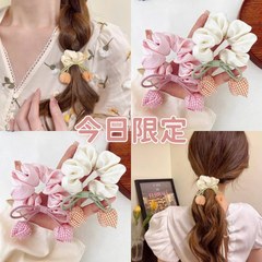 フォレストスタイルの小さな新鮮な蝶のヘアバンド、高級チューリップのつぼみヘッドバンド、多用途でファッショナブルなヘアリング、人気のヘアアクセサリー