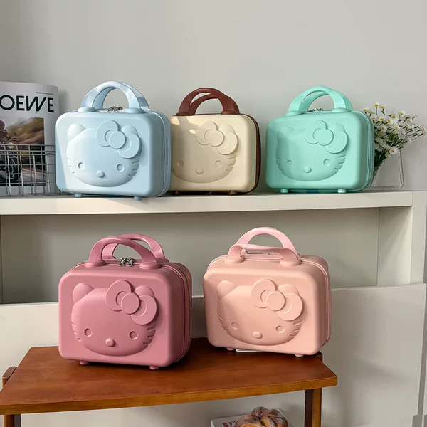 Mini Makeup Box, Cute Children's Makeup Bag, Cartoon Storage Box, Portable Gift Suitcase, Handbag, Cartoon