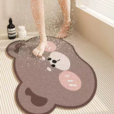 loop children's bath anti-slip mat, Avtomobil döşəmə paspasları - shy-bear-4060cmhollow-silk-loop