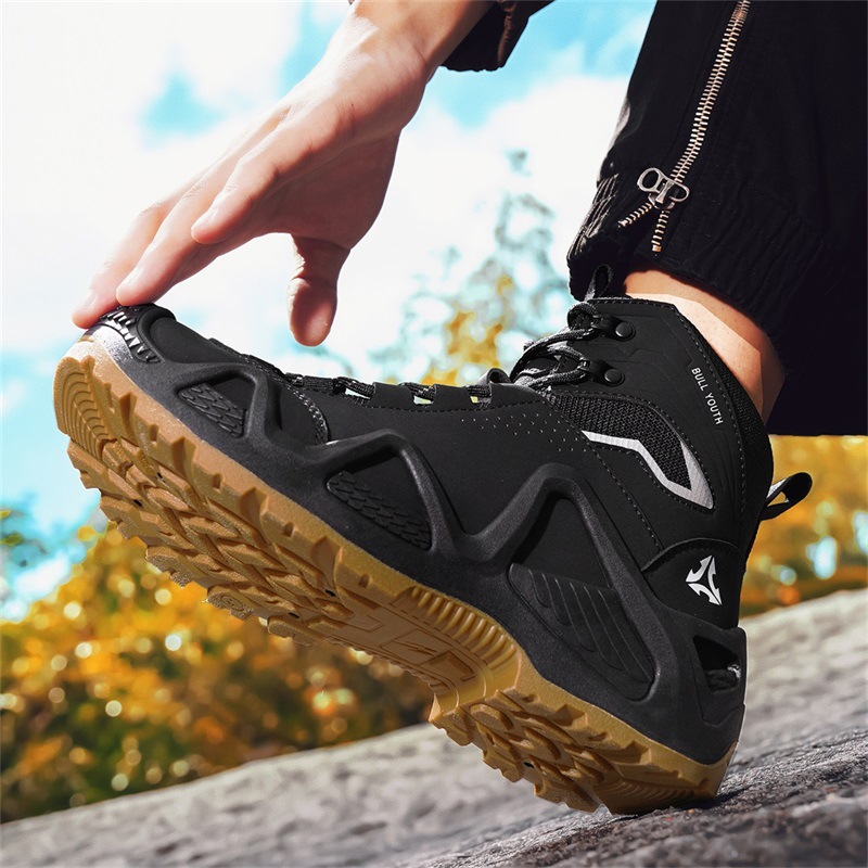 Chaussures de travail spéciales pour hommes, pointures 39 à 46, collection automne-hiver 2025, chaussures montantes antidérapantes tendance pour la randonnée et les activités de plein air._voghion.com