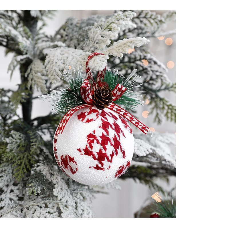 Hong Kong Heng BOLA DE Navidad decoración colgante bola de espuma de gama alta bola 3 Pack decoración del árbol de Navidad colgante decoraciones de Navidad