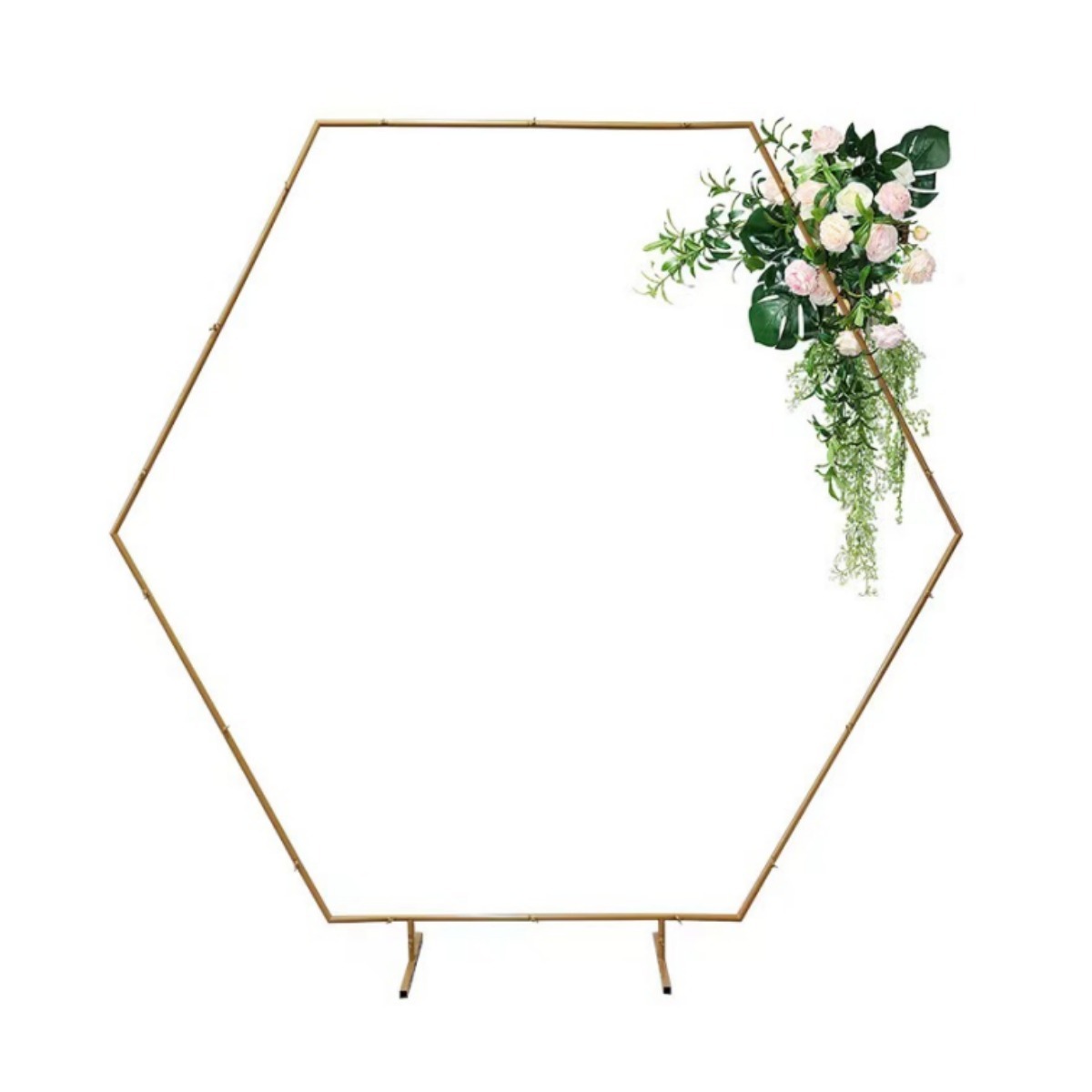 Arco de boda, arco de globos, kit de arco de metal multifuncional, arco de globos en forma de anillo, decoración para fiestas y eventos