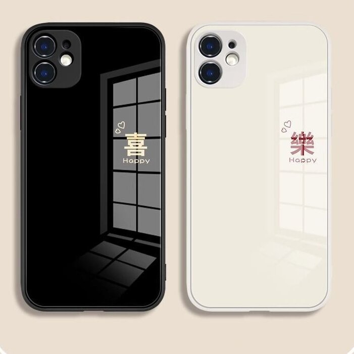 适用苹果16promax情侣款手机壳龙年iPhone15pro/14新款玻璃壳祝福