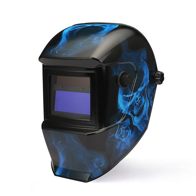 太阳能自动变光焊帽面罩电焊焊接帽子头戴式烧焊焊工面具ALOE-433