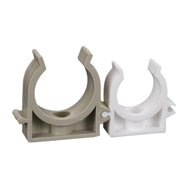 Abrazadera de tubo PPR Abrazadera de tubo en forma de U Abrazadera de tubo de plástico con abrazadera de fila de pie Abrazadera de tubería de agua del grifo 16-63 con hebilla de tarjeta de fila de bloqueo