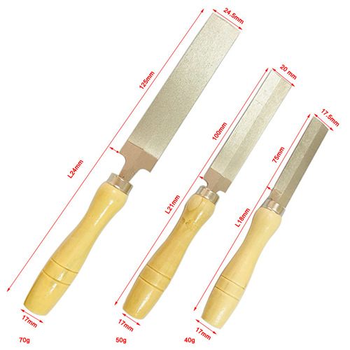 Cross-border 3-inch 4-inch 5-inch diamond rhombus file alloy file grinding serrated file diamond file