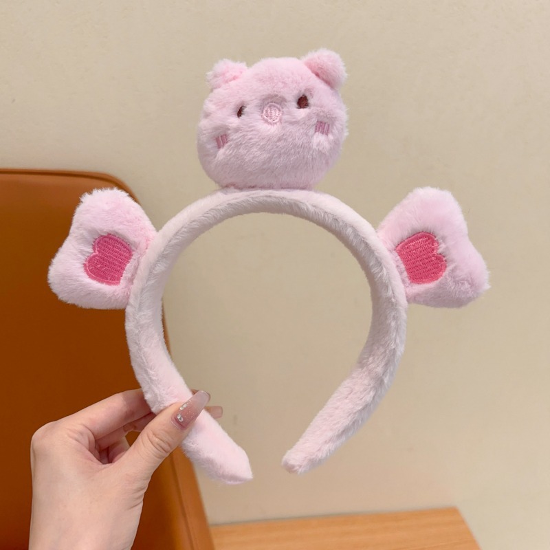 4 ¿ cerdito con aro para el pelo