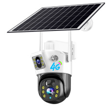 V380太阳能双目WIFI高清智能防水家用远程摄像机室外监控4G摄像头