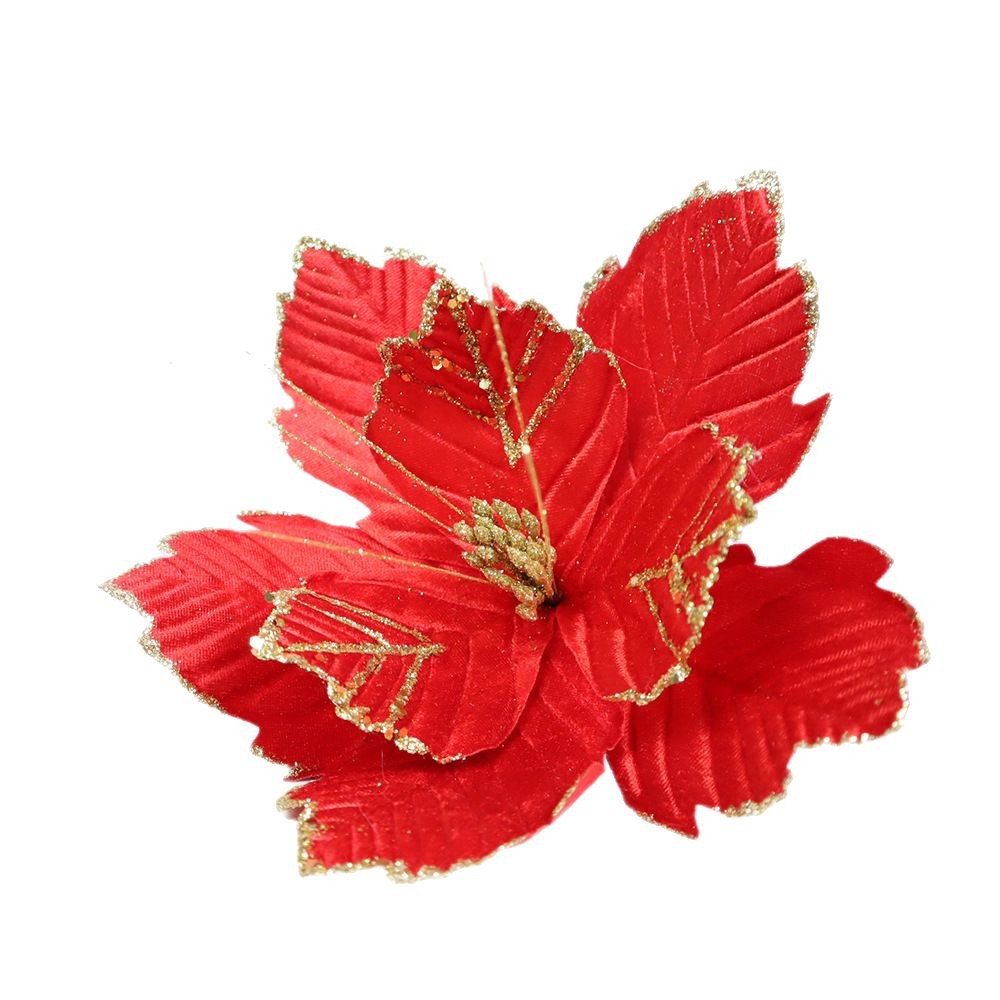 Flor Navidad Artificial 28cm