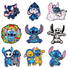 藍色星球寶貝胸針徽章服裝背包飾品配飾別針跨境外貿熱銷合金胸章